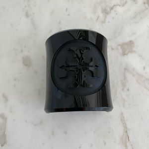 Tory Burch Black Lucite Cuff Bracelet